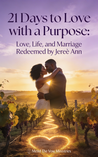 create a e book cover 21 days to love with a purpose love, life, and marriage redeemed